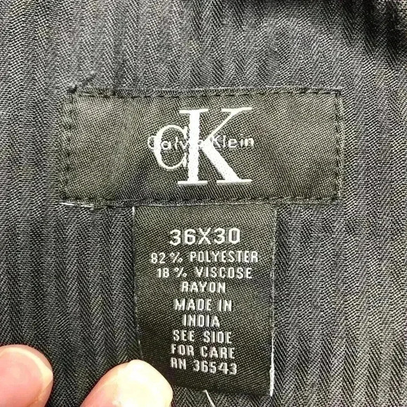 Calvin Klein Grey Dress Pants Size 36 - Picture 8 of 16